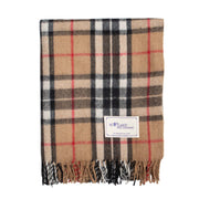 Wool Tartan Rug - Thomson Camel