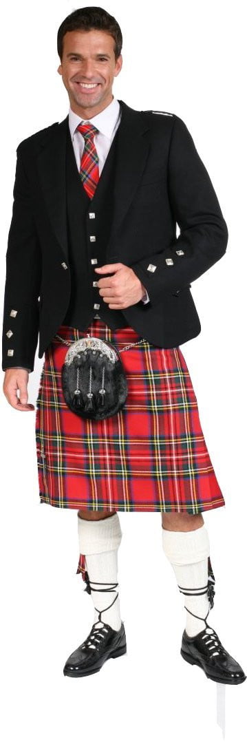 Men's 8 Yard Kilt - 13oz Lochcarron Braeriach Mediumweight Wool - Made To Order