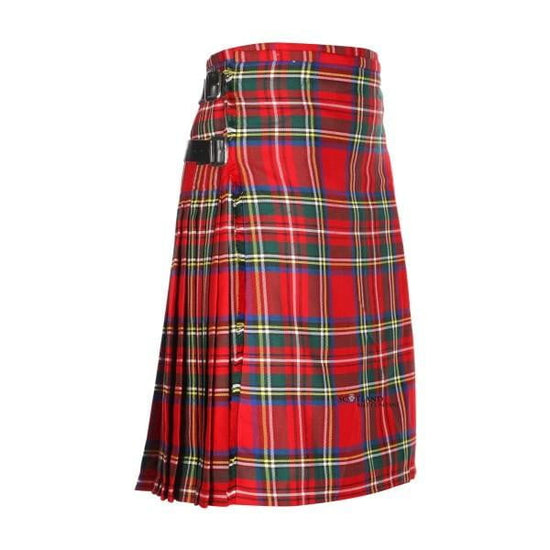 Men's Kilt, 8 Yard Polyviscose - Royal Stewart Modern