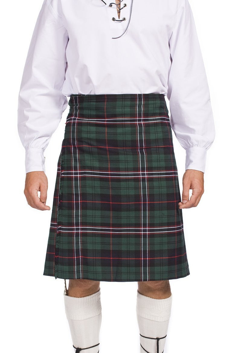 Men's Kilt, 8 Yard Polyviscose - Scottish National