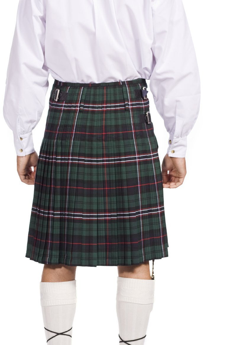 Men's Kilt, 8 Yard Polyviscose - Scottish National