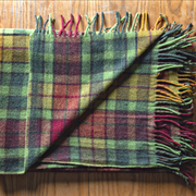 Wool Tartan Knee Blanket - 36'' x 59'' - Buchanan Autumn