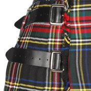 Men's Kilt, 8 Yard Polyviscose - Black Stewart