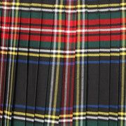 Men's Kilt, 8 Yard Polyviscose - Black Stewart