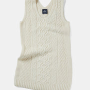 Ladies Merino Wool Sleeveless Short Dress By Aran Mills