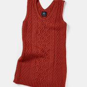 Ladies Merino Wool Sleeveless Short Dress By Aran Mills