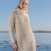 Ladies Merino Wool Sweater Short Dress By Aran Mills
