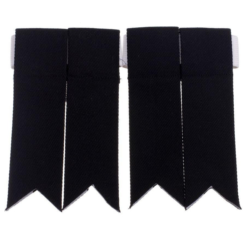 100% Cotton Kilt Flashes - Black