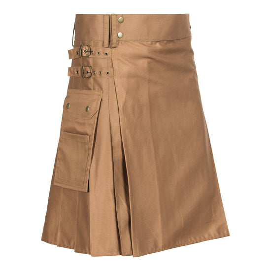 Dark Khaki Utility Kilt