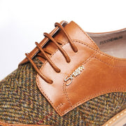 Women's Harris Tweed Brogues by Snow Paw - Chestnut