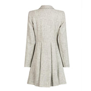 Women's Harris Tweed Coat - Light Grey Zoe