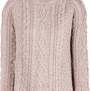 Ladies Merino Wool Roll Neck Sweater by Aran Mills - 2 Colours