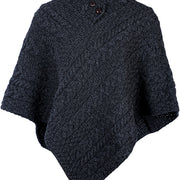 Women's Merino Wool Poncho by Aran Mills