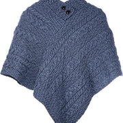 Women's Merino Wool Poncho by Aran Mills