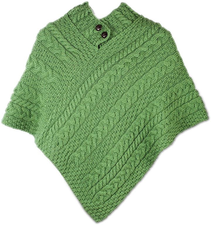 Women's Merino Wool Poncho by Aran Mills