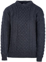 Mens Merino Wool Crew Neck Sweater by Aran Mills - 5 Colours