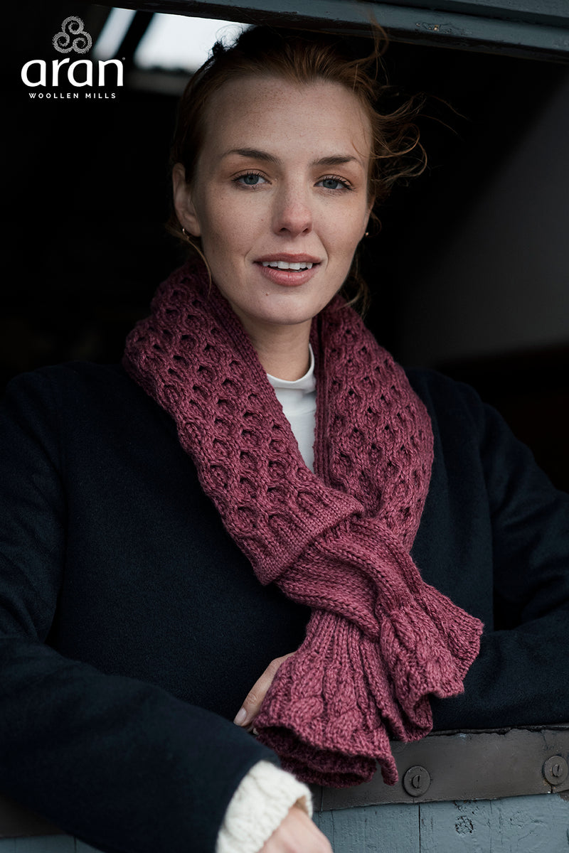 Ladies Supersoft Merino Wool Cuff Scarf by Aran Mills - 4 Colours