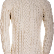 Men's Supersoft Merino Wool Celtic Crew Neck Jumper by Aran Mills - 2 Colours