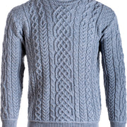 Men's Supersoft Merino Wool Celtic Crew Neck Jumper by Aran Mills - 2 Colours