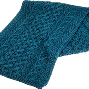 Ladies Supersoft Merino Wool Weave Design Scarf by Aran Mills - 5 Colours