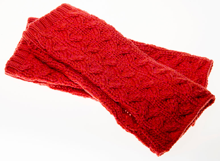 Women's Supersoft Merino Wool Long Fingerless Mittens by Aran Mills - 5 Colours