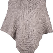 Women's Supersoft Merino Wool Large Weave Poncho by Aran Mills