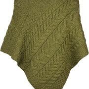 Women's Supersoft Merino Wool Large Weave Poncho by Aran Mills