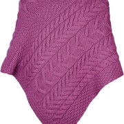 Women's Supersoft Merino Wool Large Weave Poncho by Aran Mills
