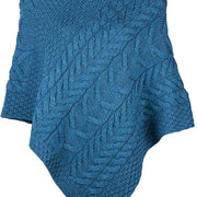 Women's Supersoft Merino Wool Large Weave Poncho by Aran Mills