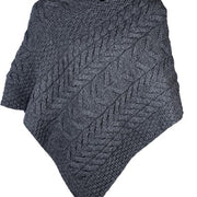 Women's Supersoft Merino Wool Large Weave Poncho by Aran Mills