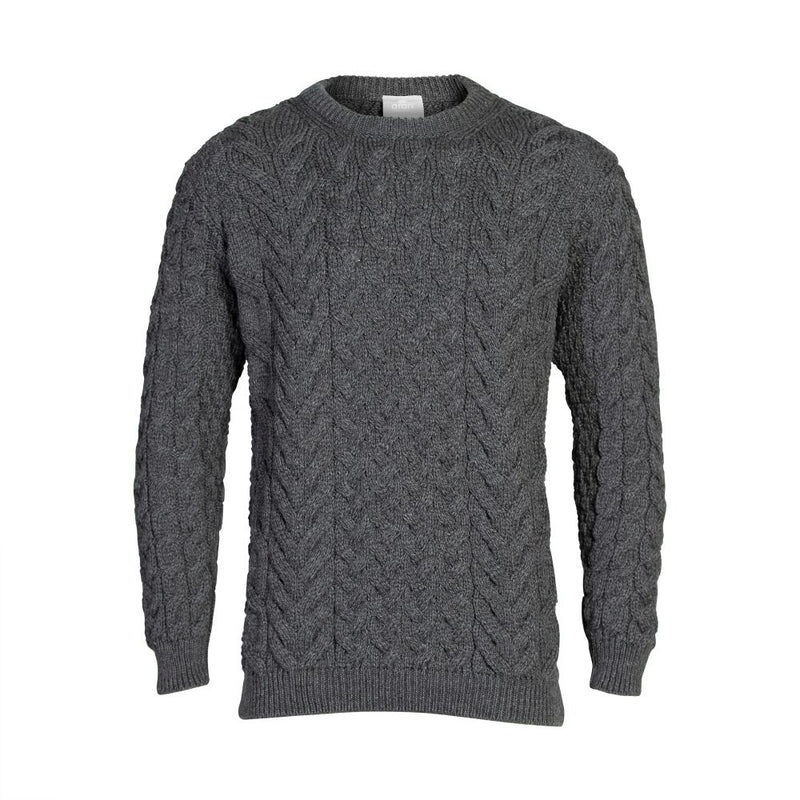 Aran isle cable deals crew pullover sweater
