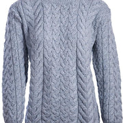 Women's Supersoft Merino Wool Cable Crew Neck Sweater by Aran Mills - 5 Colours