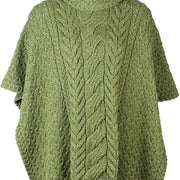 Women's Supersoft Merino Wool Cowl Neck Poncho by Aran Mills - 6 Colours