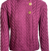 Louisburgh Ladies Cable Cardigan By Aran Mills