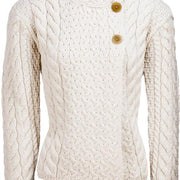 Louisburgh Ladies Cable Cardigan By Aran Mills