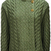 Louisburgh Ladies Cable Cardigan By Aran Mills