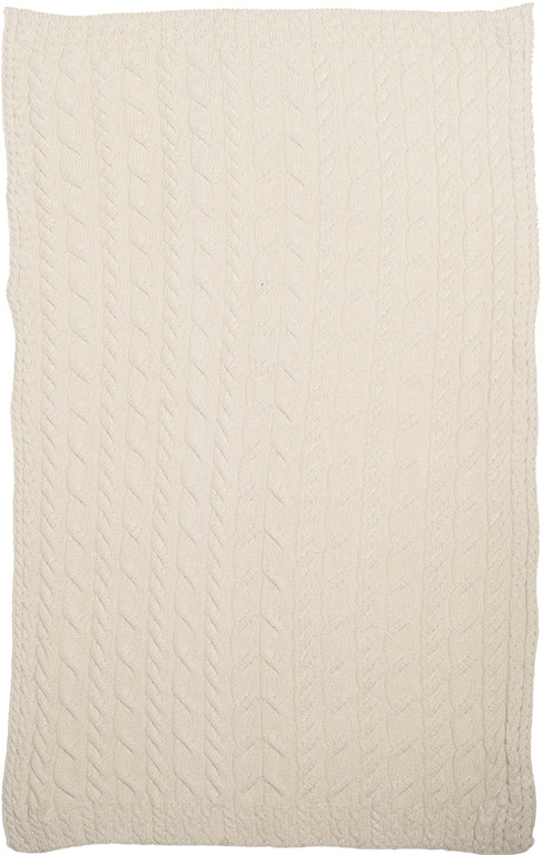 Supersoft Merino Wool Weave Design Blanket/Cover by Aran Mills - 9 Colours