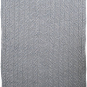 Supersoft Merino Wool Weave Design Blanket/Cover by Aran Mills - 9 Colours