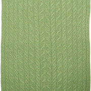 Supersoft Merino Wool Weave Design Blanket/Cover by Aran Mills - 9 Colours
