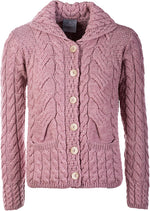 Women's Supersoft Merino Wool Six Button Cardigan by Aran Mills - 7 Colours