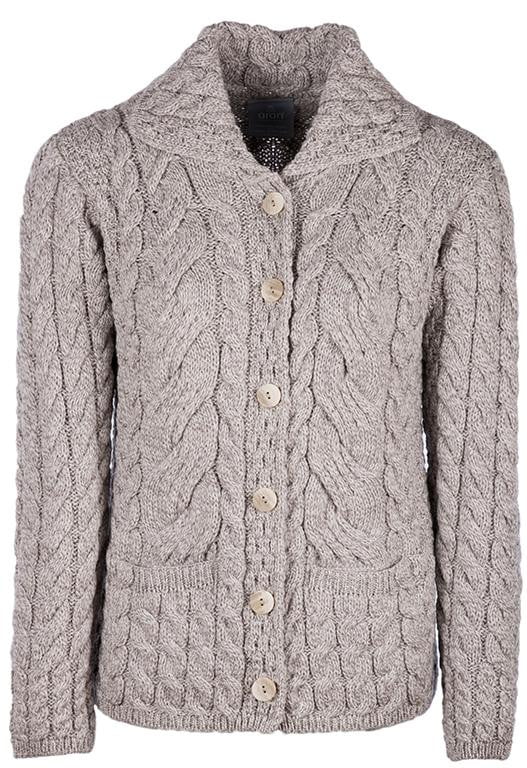 Women's Supersoft Merino Wool Six Button Cardigan by Aran Mills - 7 Colours