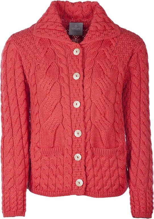 Women's Supersoft Merino Wool Six Button Cardigan by Aran Mills - 7 Colours