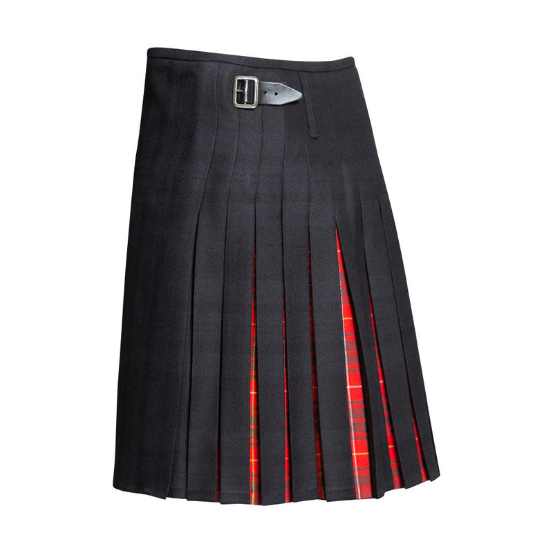 Men's 8 Yard Kilt - 16oz Heavyweight Wool - Black Isle Contrast Kilt - Made to Order