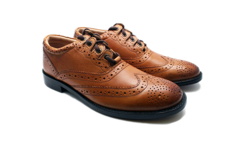 Luxury Ghillie Brogues - Tan