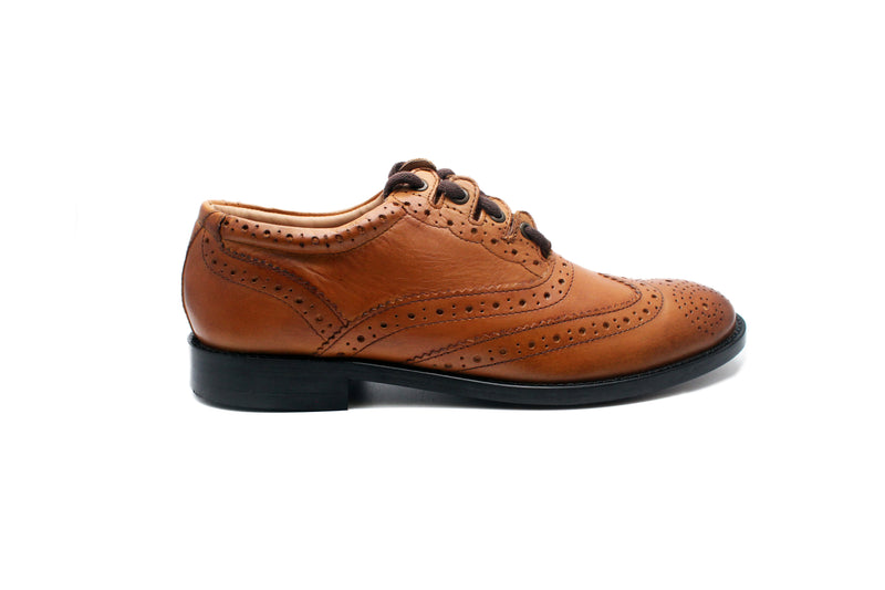 Luxury Ghillie Brogues - Tan