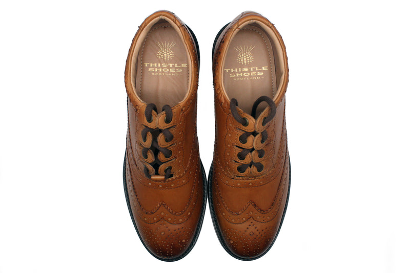 Luxury Ghillie Brogues - Tan