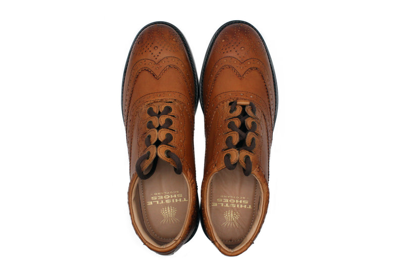 Luxury Ghillie Brogues - Tan