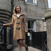 Ladies Duffle Coat in Camel