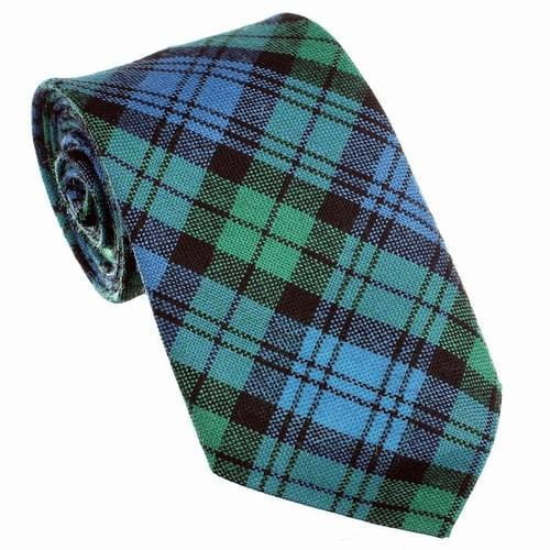 100% Wool Tartan Neck Tie - Campbell Ancient