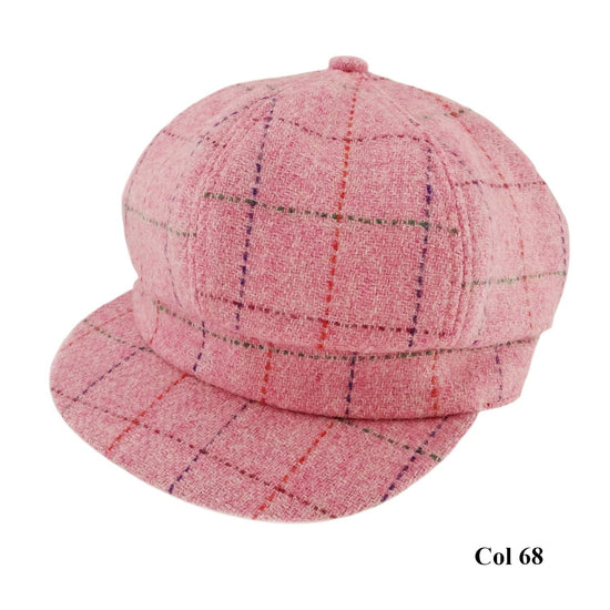 Ladies 100% Harris Tweed One Size Cap - 5 Colours